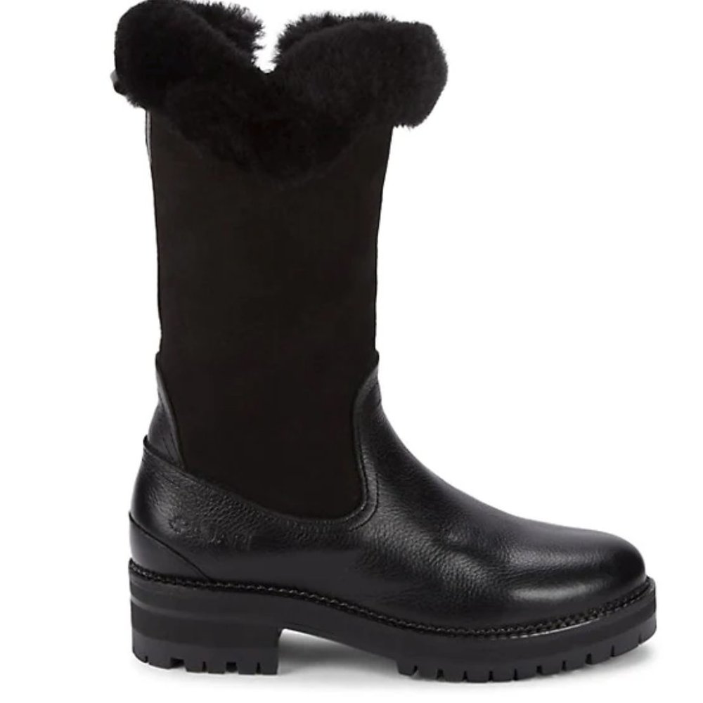 Pajar Amal Shearling-Lined Leather & Suede 40 (10)